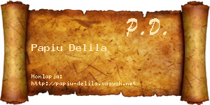 Papiu Delila névjegykártya